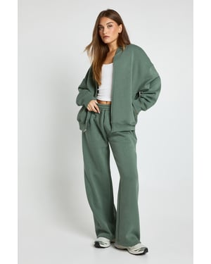 Bomber Jacket Wide Leg Jogger Tracksuit