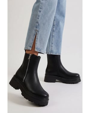 Chunky Zip Detail Chelsea Boots