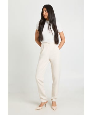 Tall High Waist Tapered Tailored Suit Trousers