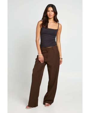 Straight Leg Tailored Trousers