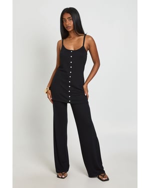 Straight Leg Rib Trouser