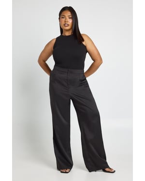 Plus Marl Mid Rise Tailored Trouser
