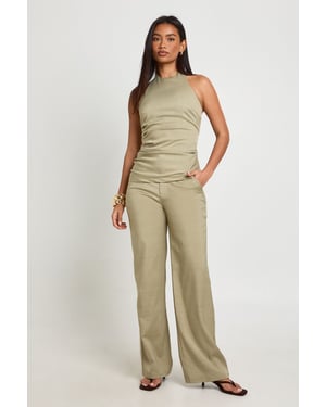 Marl Mid Rise Tailored Trouser