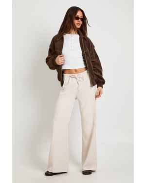 Tall Woven Elasticated Waist Straight Leg Trousers