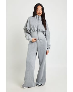 Deep Hem Funnel Neck Tracksuit