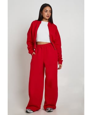 Deep Hem Zip Through Bomber Tracksuit