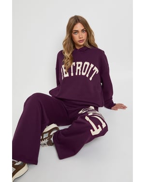 Detroit Applique Hoodie Tracksuit