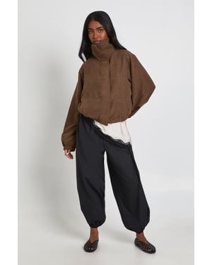Funnel Neck Elasticated Waist Jacket