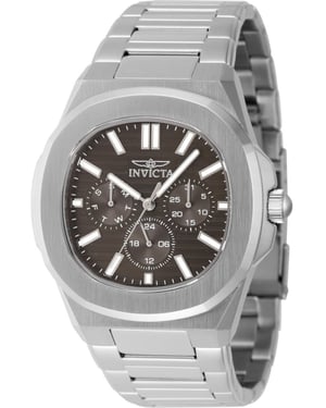 Invicta Speedway 48327 Herenhorloge - Quartz Uurwerk - Roestvrij Staal met Bruine Wijzerplaat - 41 mm