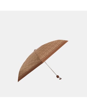 Uv Protection Mini Umbrella In Signature Print