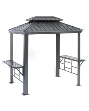 Sojag Messina aluminium bbq grillpaviljoen 179x292x262 cm