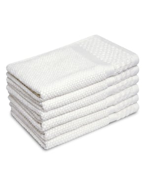 Phlox Soft popcorn gastendoekjes 30x50 cm set van 6 100% katoen 500 g/m2 -