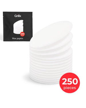 GrillX Wax papier hamburgerpers 250 stuks Ø 11,3 waxpapiertjes hamburger -