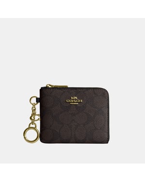 Small Corner Zip Wallet In Signature Canvas