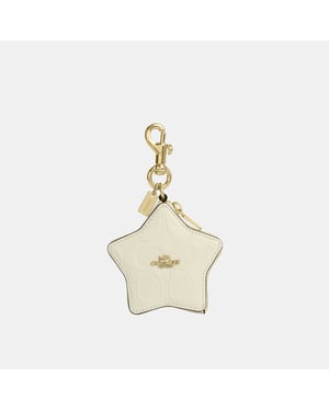 Star Bag Charm In Signature Leather