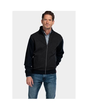 Baileys Vest heren sweat cardigan zip 2-tone ja 522250/85