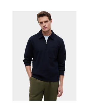 Tommy Hilfiger Half zip essential terry pocket 1/4 zip mw0mw43213/dw5