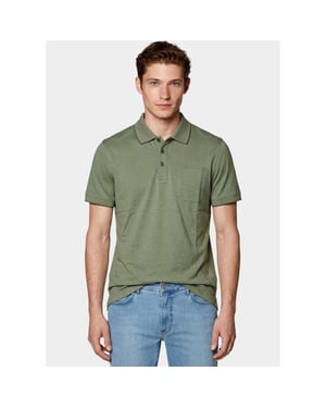 Bos Bright Blue Polo heren easy care 214008484/541 cactus