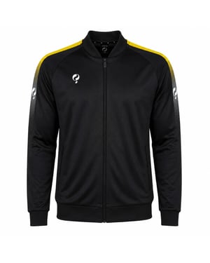 Q1905 Trainingsjack doan zwart / geel / wit
