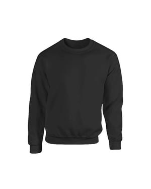 Sweatshirt Mens Black Crewneck Jersey Jumper