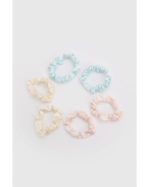 Satin Scrunchies 6 Pack