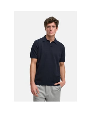 Kronstadt Ksbblake ss knit polo sky captain