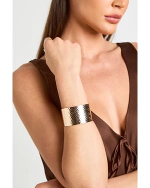 Chunky Hammered Bangle