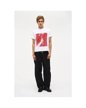 Neuw U-nc blume tee 001-white