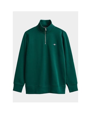Gant Half zip sweater heren shield sweatshirt met korte r 2008005/373