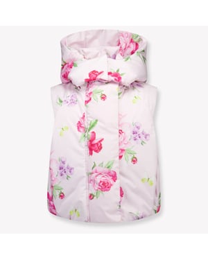 Monnalisa Kinder meisjes bodywarmer in licht