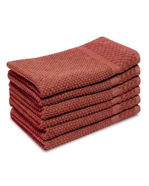 Phlox Soft popcorn gastendoekjes 30x50 cm set van 6 100% katoen 500 g/m2 -