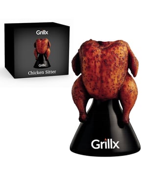 GrillX Beer can chicken sitter bbq en oven bierkip kamado barbecue