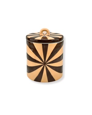 House Vitamin Storage jar swirl brown/caramel 11x11x14,,5cm