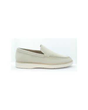Giorgio 56402 suede instapper met witte zool beige