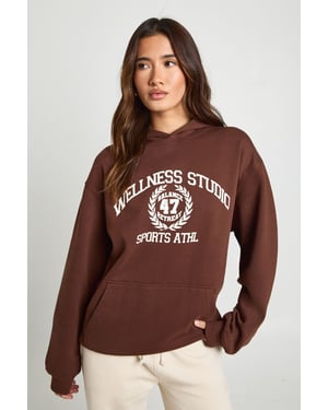 Wellness Studio Printed Oversized Hoodie