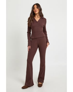 Ribbed Flare Leggings