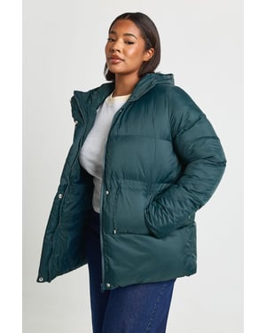 Plus Hooded Puffer Coat