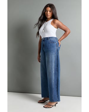 The Plus High Waist Barrel Jean