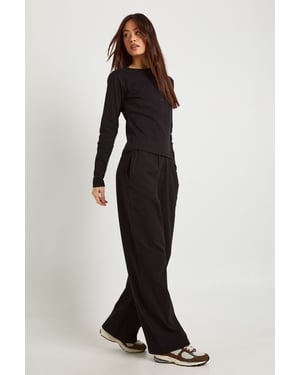 Tall Cotton Button Through Crew Neck Top & Trouser Co Ord