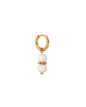 Label Kiki Pink feather hoop