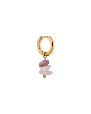 Label Kiki Triple purple rock hoop