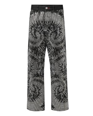Jeans Med Hög Resning Tie Dye