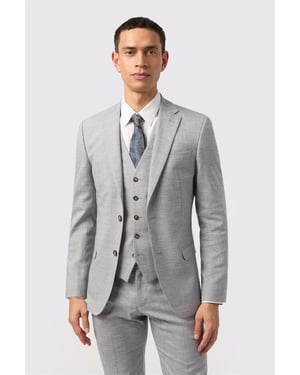 Single Breasted Two Button Slim Fit Suit Jacket