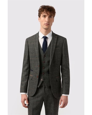 Single Breasted Two Button Slim Fit Suit Jacket