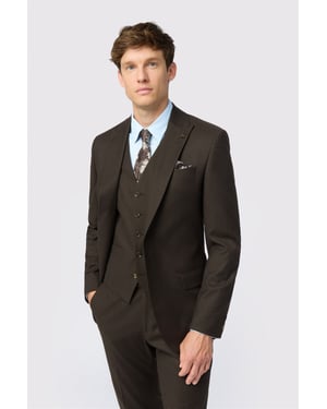Single Breasted One Button Slim Fit Suit Jacket