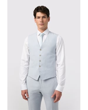 Single Breasted Five Button V-neck Tailored Suit Waistcoat