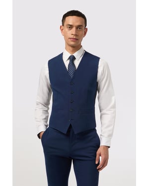 Single Breasted Five Button V-neck Slim Fit Suit Waistcoat