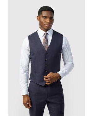 Single Breasted Five Button V-neck Tailored Suit Waistcoat