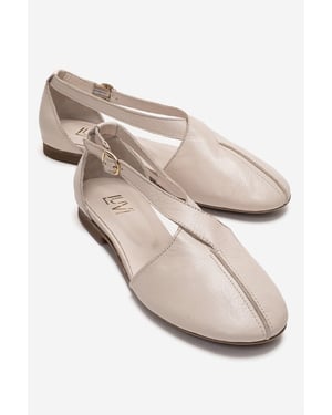 Fable Leren Ballerina met Zijuitsnijding