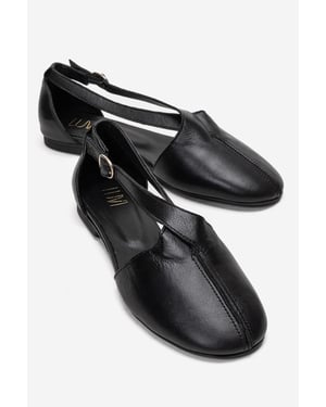 Fable Leren Ballerina met Zijuitsnijding